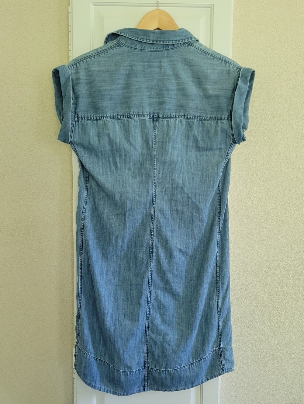 J.Crew Chambray Cuffed Sleeve Shirt Dress Size XXS - Picture 5 of 5